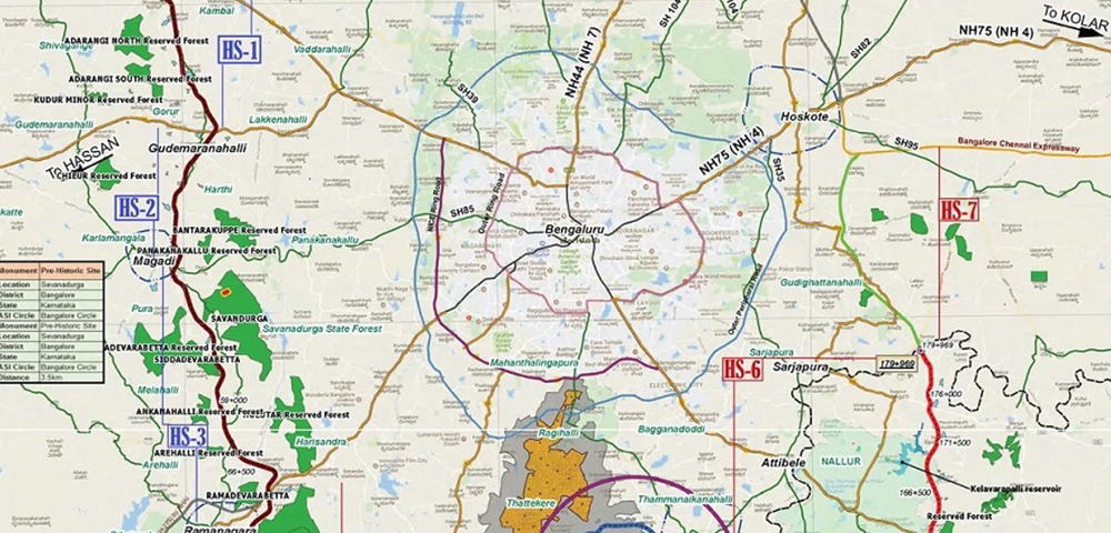 STRR Bangalore map