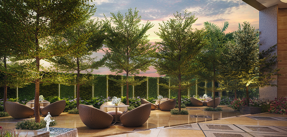 Lodha Cullinan, Versova - Residential Property In Versova with Outdoor Seating Lounge