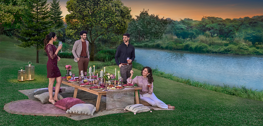 Casa Olivia, Palava – Riverside party lawn and social spaces