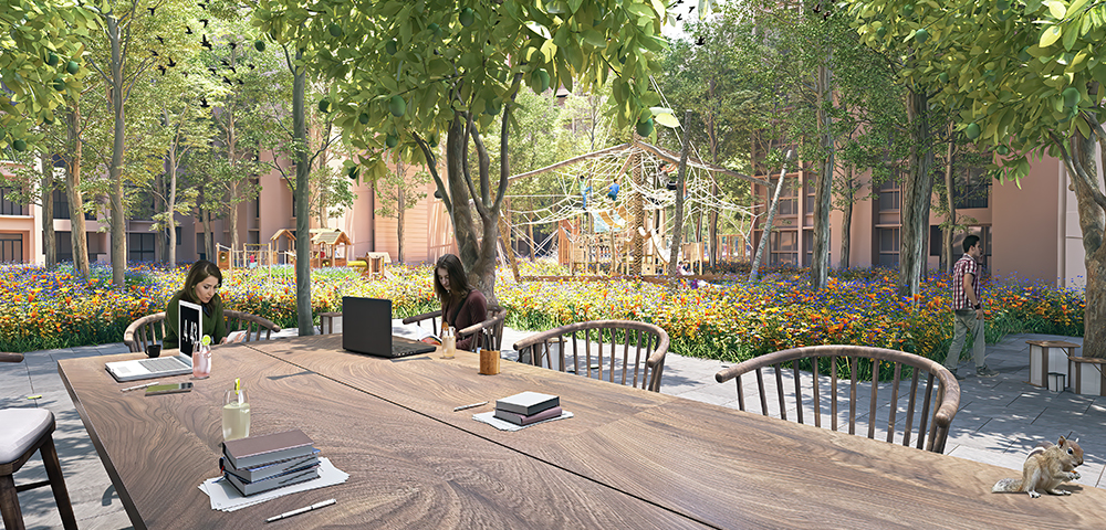 Casa Foresta, Palava – Outdoor Workspace & Garden Views