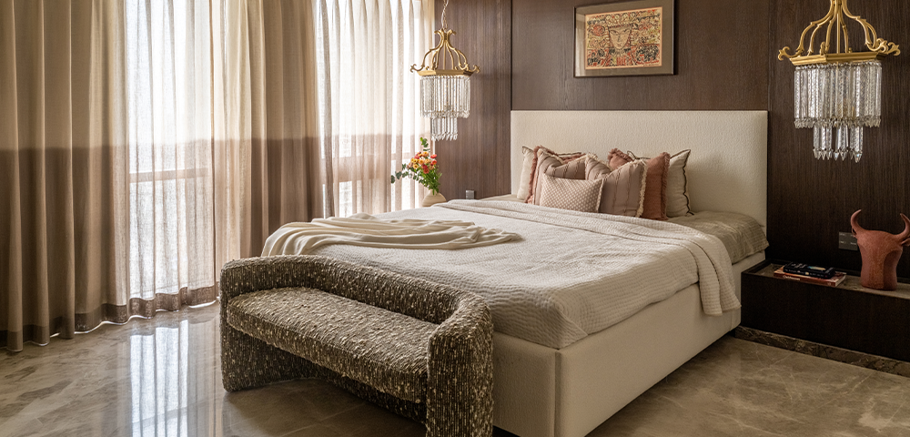 Spectacular Spaces - Timeless bedroom interior featuring elegant contemporary décor

