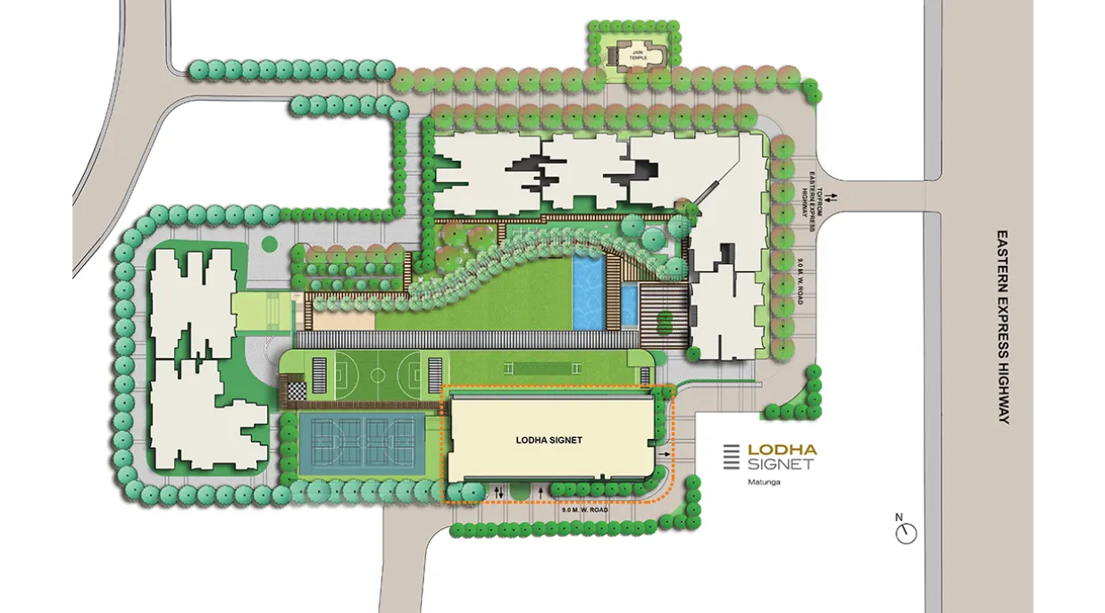 Lodha Signet, Matunga - Master Plan of Commercial Property in Mumbai